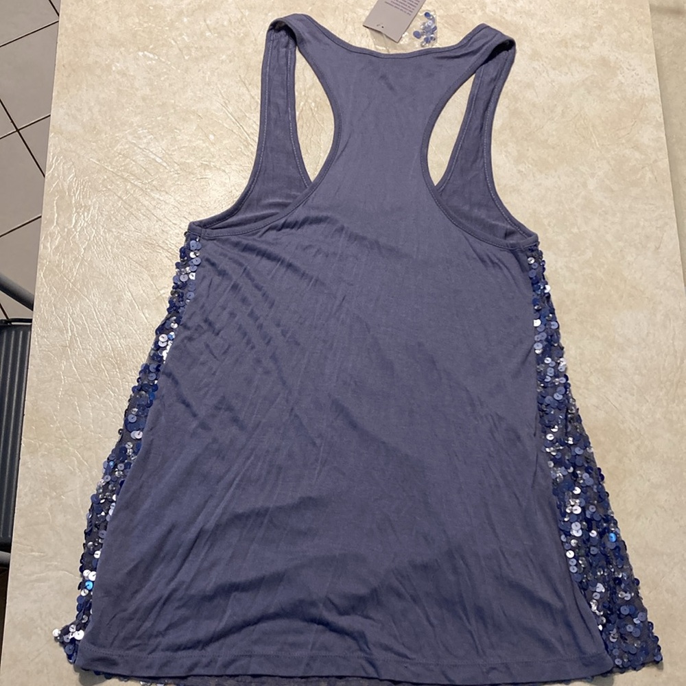 NWT Ludi sequin racer back tank - Picture 3 of 4